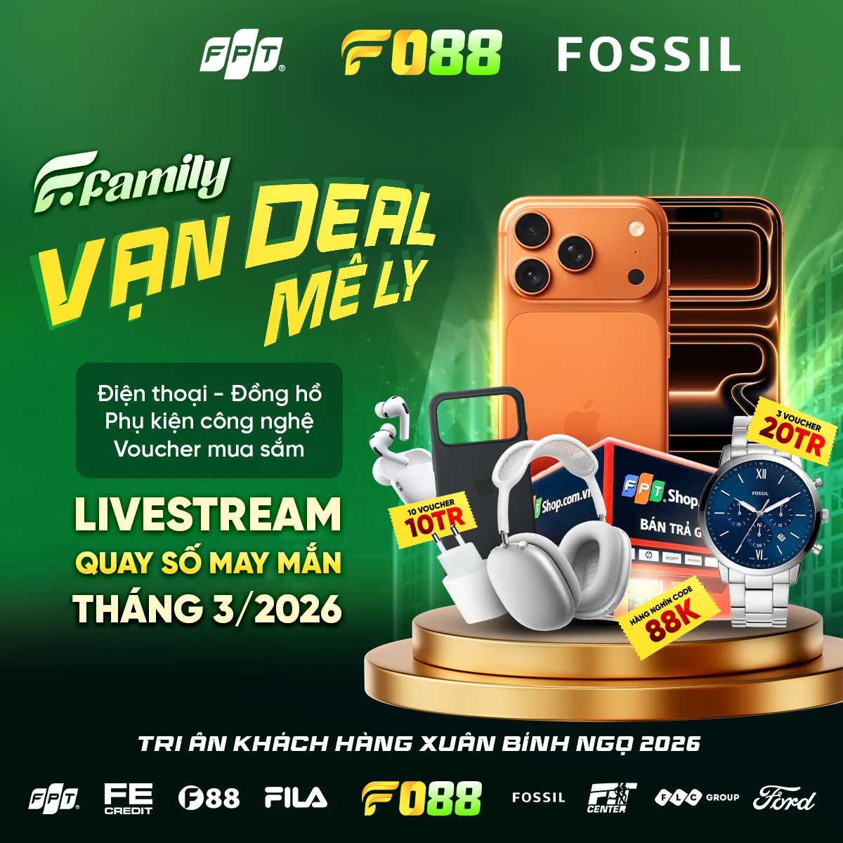 Thông tin hợp tác giữa FO88 và các thương hiệu này được công bố trên fanpage chính thức của FO88.